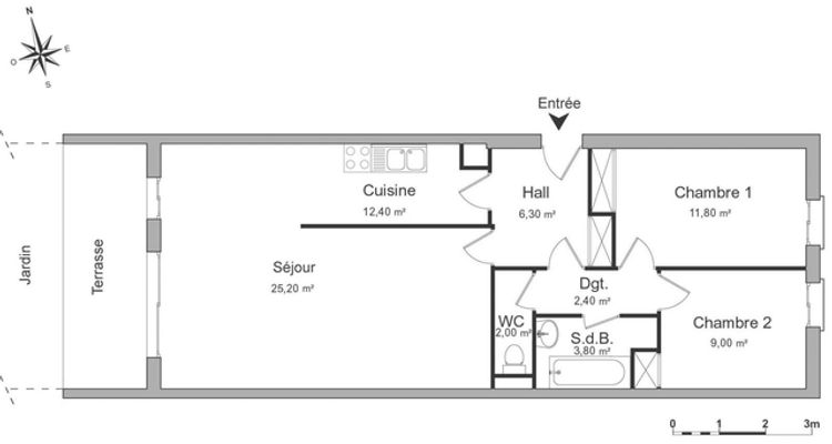 appartement 3 pièces à louer VENELLES 13770