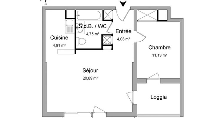 appartement 2 pièces à louer LA SEYNE SUR MER 83500