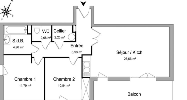 appartement 3 pièces à louer TOULOUSE 31500 67.5 m²