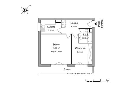 Appartement a louer rueil-malmaison - 2 pièce(s) - 41.7 m2 - Surfyn