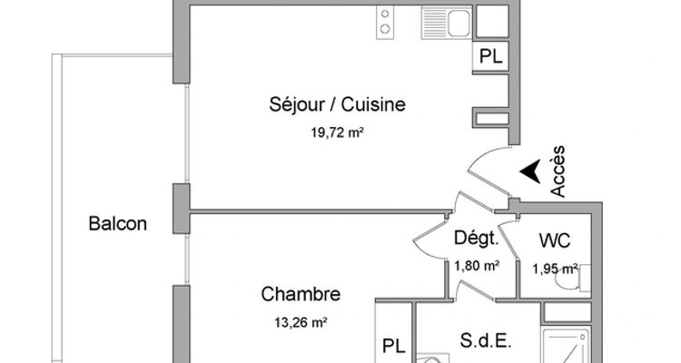 Vue n°1 Appartement 2 pièces T2 F2 à louer - Castanet Tolosan (31320)
