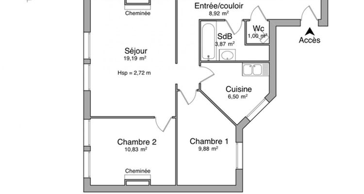 appartement 3 pièces à louer REIMS 51100 60.2 m²
