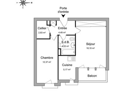 Vue n°2 Appartement meublé 2 pièces T2 F2 à louer - Tarbes (65000)