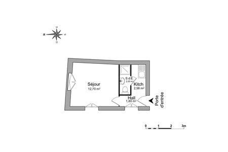 appartement 1 pièce à louer DIJON 21000 19.1 m²