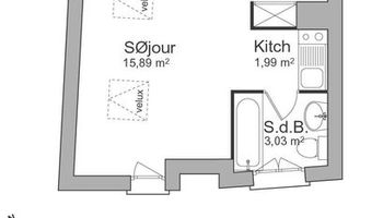 appartement 1 pièce à louer BORDEAUX 33000 23.25 m²