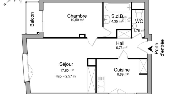 appartement 2 pièces à louer CLERMONT FERRAND 63000 50 m²