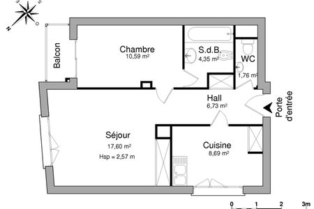 appartement 2 pièces à louer CLERMONT FERRAND 63000 50 m²