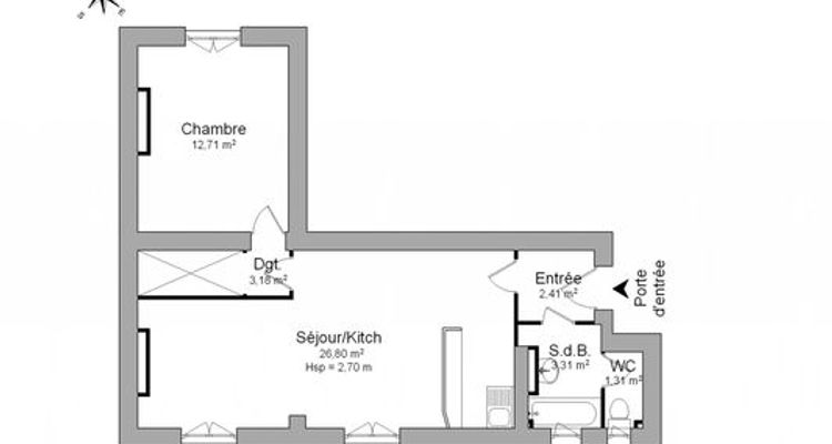 appartement 3 pièces à louer CLICHY 92110 49.72 m²