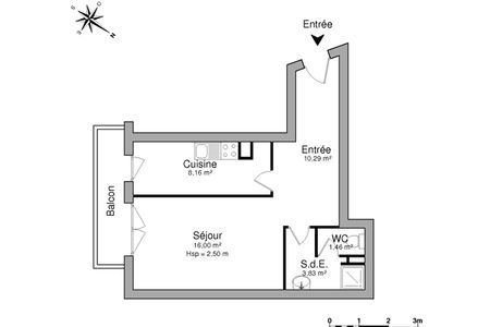 Appartement a louer bourg-la-reine - 1 pièce(s) - 39.7 m2 - Surfyn