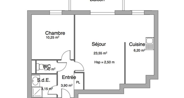 appartement 2 pièces à louer QUIMPER 29000 48.2 m²