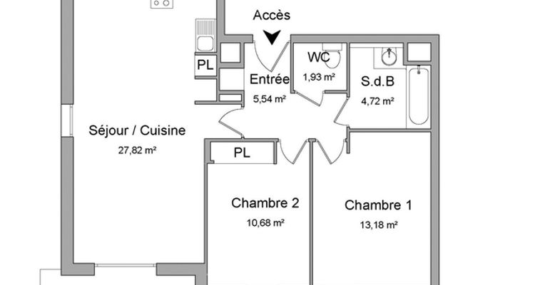 appartement 3 pièces à louer TOULOUSE 31200 63.9 m²