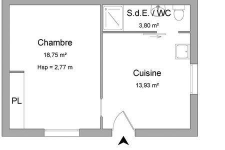 Vue n°3 Appartement 2 pièces T2 F2 à louer - Anglet (64600)