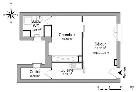 Vue n°3 Appartement meublé 2 pièces T2 F2 à louer - Bordeaux (33000)