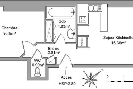 Vue n°3 Appartement meublé 2 pièces T2 F2 à louer - Manosque (04100)