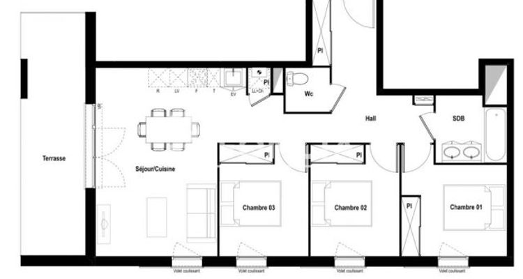 Vue n°1 Appartement 4 pièces à vendre - L'UNION (31240) - 72.09 m²