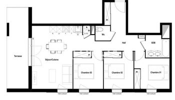 appartement 4 pièces à vendre L'UNION 31240 72.09 m²