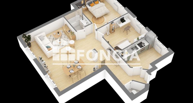 appartement 4 pièces à vendre LYON 7ᵉ 69007 74.65 m²
