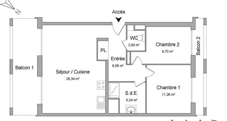 appartement 3 pièces à louer BORDEAUX 33000 64.62 m²
