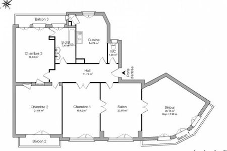 Vue n°3 Appartement 5 pièces à louer - STRASBOURG (67000) - 142.33 m²