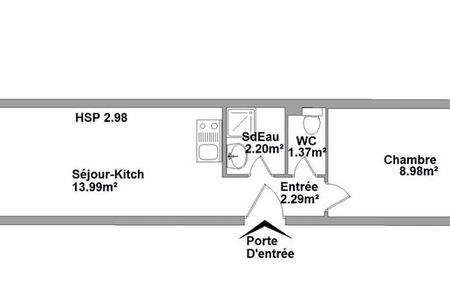 Vue n°3 Appartement 2 pièces à louer - NICE (06000) - 28.83 m²