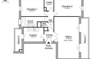 appartement 4 pièces à louer GARDANNE 13120 69.1 m²