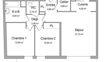 appartement 3 pièces à louer MONTPELLIER 34000 65.35 m²