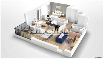 appartement 3 pièces à vendre TOULOUSE 31300 65.9 m²