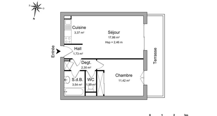 appartement 2 pièces à louer PERPIGNAN 66000 41.8 m²