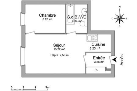 appartement 2 pièces à louer LILLE 59000 35.34 m²