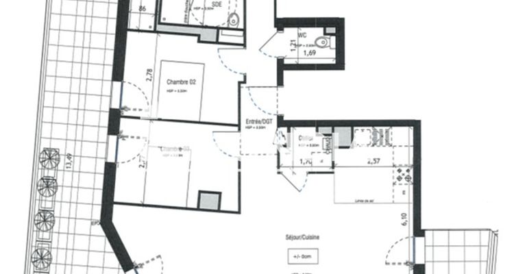 appartement 4 pièces à vendre VANNES 56000 101 m²