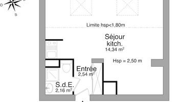 appartement 1 pièce à louer GRENOBLE 38000