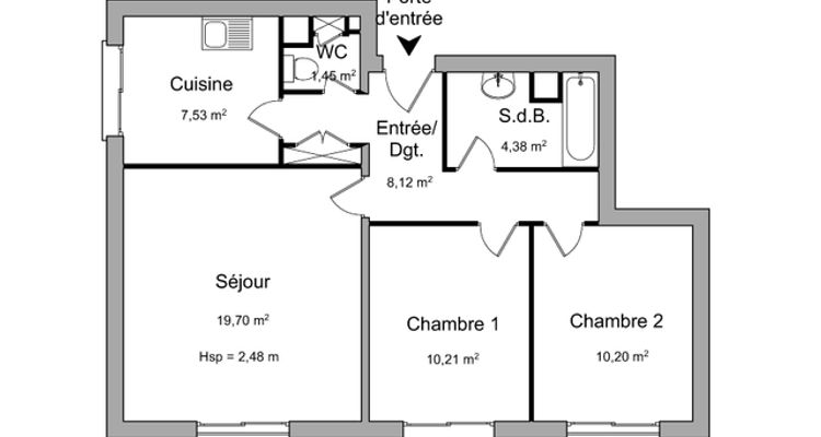 appartement 3 pièces à louer BREST 29200 61.6 m²