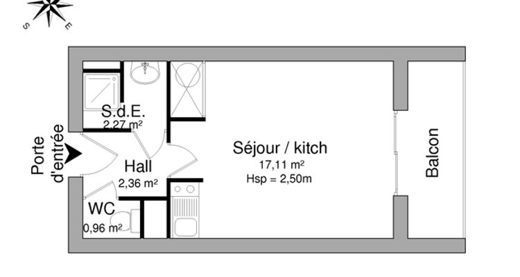 appartement 1 pièce à louer POITIERS 86000 22.7 m²