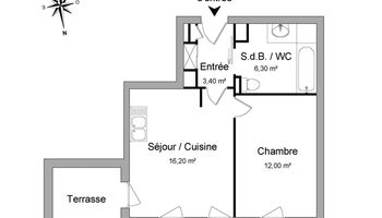 appartement 2 pièces à louer JUVIGNAC 34990 37.9 m²