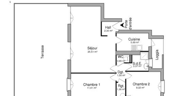 appartement 3 pièces à louer DIJON 21000 61.53 m²