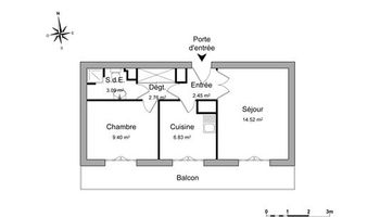 appartement 2 pièces à louer NICE 06000 39.05 m²