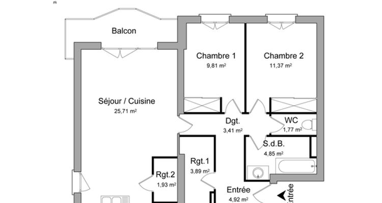 appartement 3 pièces à louer VILLENAVE D ORNON 33140 67.7 m²