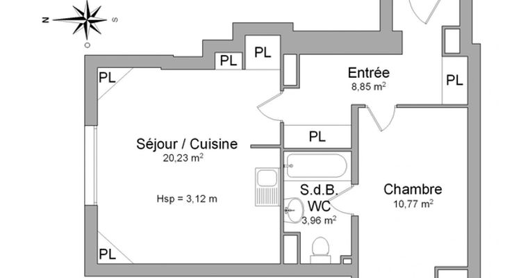 appartement 2 pièces à louer NANCY 54000 43 m²