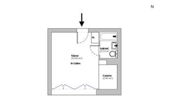appartement 1 pièce à louer MULHOUSE 68200 21.59 m²
