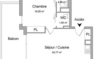 appartement 2 pièces à louer COLOMIERS 31770 41.6 m²