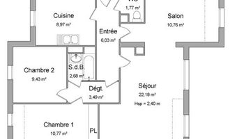 appartement 4 pièces à louer RENNES 35000 76.08 m²