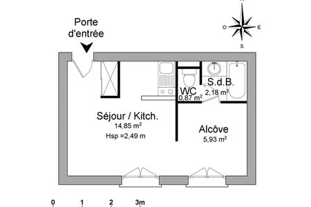appartement 1 pièce à louer POITIERS 86000 23.8 m²