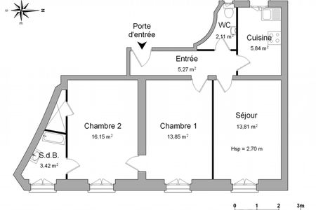 Vue n°3 Appartement 3 pièces T3 F3 à louer - Paris 12ᵉ (75012)