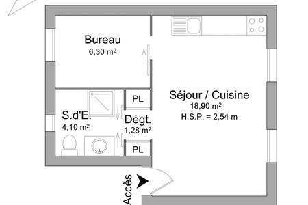 Vue n°3 Appartement meublé 2 pièces T2 F2 à louer - Montmorency (95160)