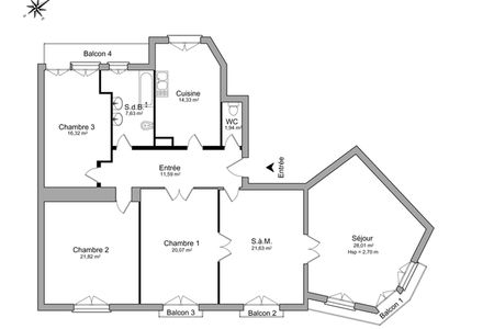 appartement 5 pièces à louer STRASBOURG 67000 143.3 m²