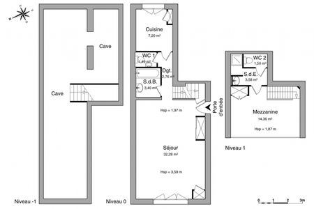appartement 3 pièces à louer VILLEURBANNE 69100 66.6 m²