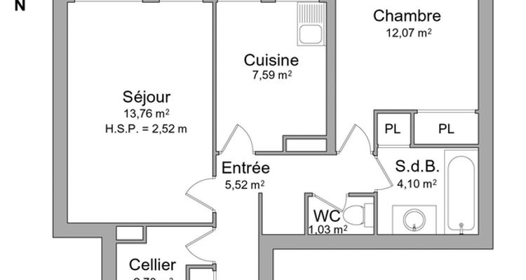 appartement 2 pièces à louer MONTPELLIER 34070 46.9 m²