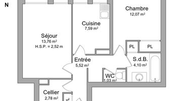 appartement 2 pièces à louer MONTPELLIER 34070 46.9 m²