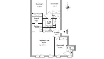appartement 4 pièces à louer RIOM 63200 93.1 m²