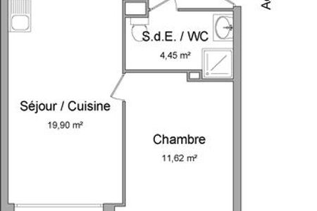 Vue n°3 Appartement 2 pièces à louer - Saint Cloud (92210) 1 080 €/mois cc